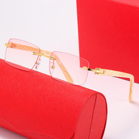 Nouvelles Lunettes de Soleil Tendance 2025 pour Hommes, Modèle Ocean Piece à Bords Taillés Diamant, Ultra Claires, Sans Monture, en Plaque Rhino 00520