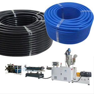 Ligne de production de tuyaux ondulés à paroi simple, haute vitesse, pour tuyaux PVC, avec contrôle PLC, extrudeuse plastique à onduleur ABB, économie d'énergie de 30% - Product Image 1