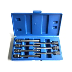 Wholesale allen hex key long bit socket-7pc 3/8 Extra Long Hex Bit Socket Set For Torque Socket Wrench Hex Allen Key 3-10mm