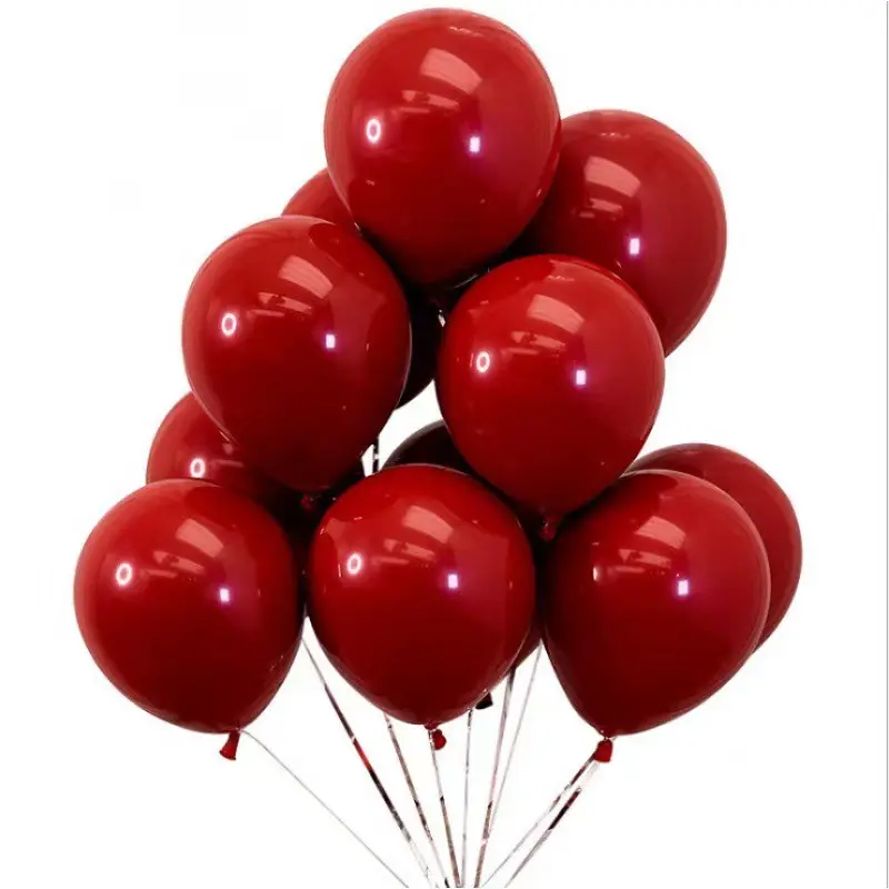 Amazon Ruby balon lateks merah cinta hati balon Helium Hari Valentine dekorasi pesta pernikahan pemasok diskon besar 10 inci