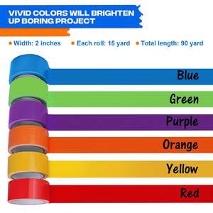 Fita Adesiva Colorida de Alta Adesão Impermeável para Embalagem e Reparo Sem Resíduos Personalizada Direto da Fábrica - Product Image 3