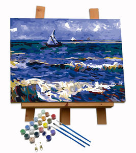 Peinture sur toile abstraite personnalisée de voiliers imprimés, magnifique paysage marin, art moderne, impression numérique de haute qualité - Product Image 2