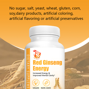 Wholesale Price <b>Red</b> Ginseng Energy Capsules Dietary Supplement for Overall Wellness Improve Mental Clarity Capsules - Product Image 6