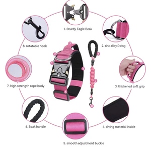 <span class=keywords><strong>Collar</strong></span> y Correa Táctica para Perro, Duradera, Simple, Antiexplosión, para Perros Grandes, Entrenamiento al Aire Libre, Reflectante, de Nailon/Metal - Product Image 1