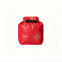 Sac étanche de survie médical de 3 L rouge 100 % imperméable à enroulement pour sauveteur, équipement d'aventure en plein air personnalisé pour nageur