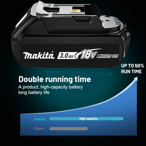 Аккумулятор Makita 18В BL1830 3.0Ач 5C, сменный, для электроинструмента, стабильная работа, перезаряжаемый - Product Image 6
