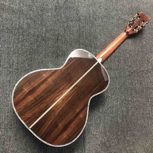 Guitarra acústica de madera de caoba <span class=keywords><strong>AA</strong></span>, cuerpo <span class=keywords><strong>OO</strong></span> personalizado, 39 pulgadas, cuello, una unidad - Product Image 5
