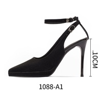 Chaussures et sandales sexy pour femmes à talon ultra haut et fin en cuir verni pour l'été