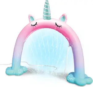 Colorful Inflatable Sprinkler Arch for Kids Easy and Quick Inflation Requires Hose Attachment Perfect for Summertime