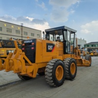 Niveleuse à roues d'occasion de haute qualité CAT 140H/140K/140G avec moteur, pompe, boîte de vitesses et PLC - Modèle 2022 d'origine américaine pour la construction routière