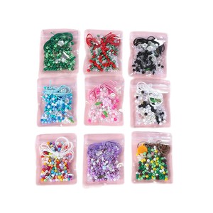 Acrylic Glass Mixed <b>Bead</b> Set For Bracelet Making DIY Jewelry Accessories With Flower Butterfly Shapes 80-110 Characters - Product Image 5