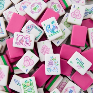 Fichas de Mahjong <span class=keywords><strong>Amara</strong></span> de Acrílico, Estilo Americano Judío, Juego de 164 Piezas en Stock - Product Image 4