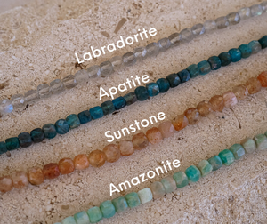 Collana di pietre preziose in rilievo collana di perle a levetta collana di moda Amazonite girocollo dichiarazione regalo migliore amico - Product Image 5