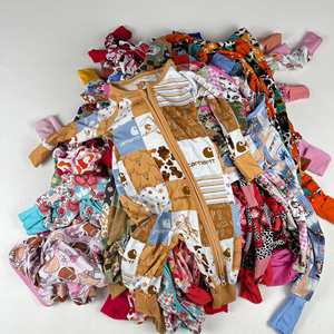 ชุดจั๊มสูทพร้อมซิปสำหรับเด็กทารกกาวไม้ไผ่แบบตะวันตกพร้อมกล่องปริศนา - Product Image 4