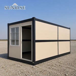 SUNRISE 20ft Steel Structure Foldable Container House Prefabricated Home with Modern Design for Apartment and Warehouse Use - Product Image 1