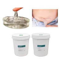 Caoutchouc de Silicone liquide hautement Transparent résistance à l'humidité cohésif doux Flexible femmes prothèse cicatrice poitrine autocollants