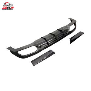 Diffuseur arrière en fibre de carbone style FD pour Mercedes <span class=keywords><strong>Benz</strong></span> Classe E W213 E43 E63 E200 E300, nouveau diffuseur de pare-chocs arrière - Product Image 3