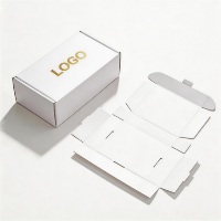 Caja de Cartón Corrugado con Estampado en Dorado Personalizado, Caja de Embalaje de Papel de 15 mm de Grosor para Regalos, Cosméticos y Electrónicos
