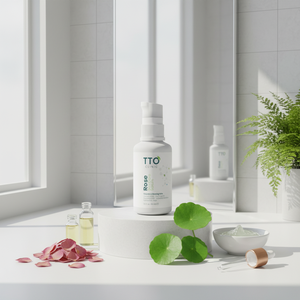 Sérum visage anti-âge à l'huile d'arbre à thé TTO Clinic 30 ml, acide hyaluronique, niacinamide, centella asiatica, éclaircissant - Product Image 3