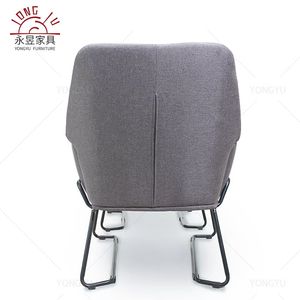 Đương đại phong cách màu xám bông vải phòng chờ ghế Ottoman thiết lập hiện đại thời trang ghế bành giọng ghế + Ottoman phòng khách - Product Image 5