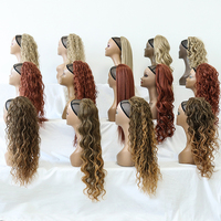 Extensions de cheveux synthétiques Julianna Kanekalon Futura Fiber, postiches bouclées birmanes à enrouler avec pince à griffes et queue de cheval à cordon de serrage