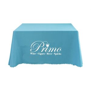 Mantel Cuadrado al por Mayor de 90x90 Pulgadas, Color Azul Bebé, de Poliéster, para Bodas - Product Image 3