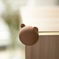 Sécurité pour bébé à domicile Bords d'angle ronds pour animaux de dessin animé Protecteurs d'angle Bords de table épaissis pour bébé Meubles de sécurité pour enfants