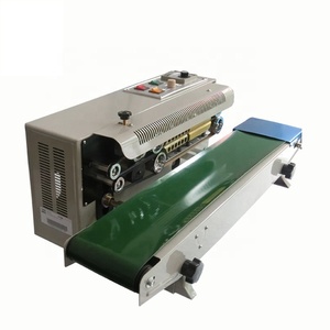 Vertical Heat Plastic Bag Pouch Sealer Automatic Continuous Sealing Machine For Thick Poly Bags For Rice Package Bag Sealer