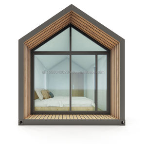 Casa Moderna Prefabbricata da 20 Piedi <span class=keywords><strong>con</strong></span> Veranda, Installazione Rapida, <span class=keywords><strong>Struttura</strong></span> <span class=keywords><strong>in</strong></span> <span class=keywords><strong>Acciaio</strong></span>, Casa Container Triangolare per Hotel - Product Image 2