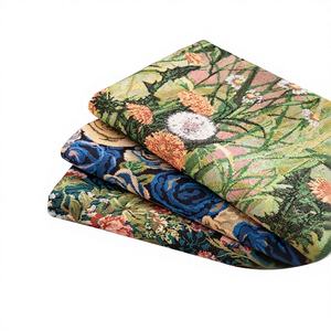 도매 민들레 폴리에스터 면사염색 자카드 브로케이드 원단 내마모성 헤비웨이트 플로럴 패턴 - Product Image 1