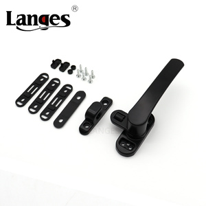 Vendita calda porta rullo nero maniglia piana in lega di alluminio battente maniglia della finestra per <span class=keywords><strong>finestre</strong></span> in alluminio - Product Image 2