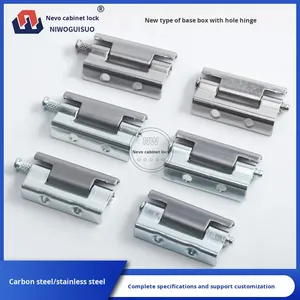 Nuove <span class=keywords><strong>Cerniere</strong></span> Base in Acciaio <span class=keywords><strong>Inox</strong></span> (1,5mm) Design Industriale Regolabili per Mobili da Cucina - Product Image 5