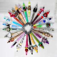Perles en silicone rondes de 15 mm, couleurs variées, à paillettes, pour la fabrication de colliers, bracelets et bijoux – Vente en gros, succès commercial