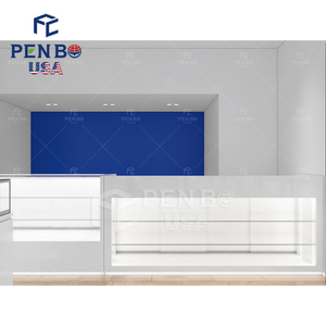 Vitrine d'accessoires de téléphone portable de style moderne personnalisé simple avec lumières de support d'affichage numérique de conception de magasin de détail - Product Image 3