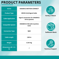 Cable CNC Original SIEMEN PLC SINAMICS DRIVE-CLiQ IP20/IP20 Longitud 2.80 m 6SL3060-4AJ20-0AA0