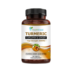 Tabletas de Cúrcuma y Jengibre de Marca Privada con Raíz de Cúrcuma y Pimienta Negra para una Mejor Absorción - Product Image 1