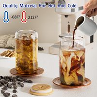 Verres à bière, vin, latte glacé et café de 16 oz à double paroi sans BPA avec couvercles et pailles