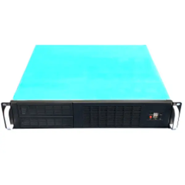 Mini ITX 9.6 "x 9.6" dispositivo di archiviazione portatile 2u custodia per Server Rack corta con slot di espansione 4 pezzi