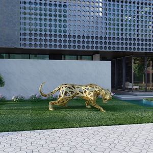 Sculture animali della rete metallica della formica dell'acciaio inossidabile della decorazione del prato all'aperto fatte a mano di alta qualità - Product Image 4