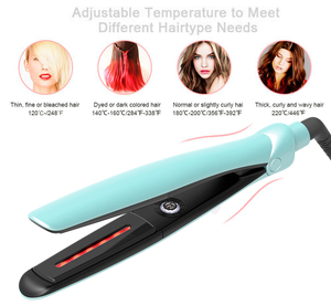 New Trends High-end Infrared Transmitter <strong>Hair</strong> <strong>Straightener</strong> And Curler LED Display PTC Heating <strong>Hair</strong> Irons 2 In 1 Electric OEM ODM