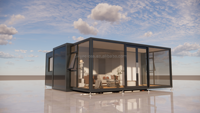Maison conteneur préfabriquée chinoise moderne de luxe extensible 20 pieds 40 pieds type appartement