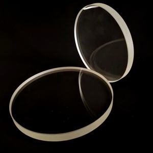 Op maat gemaakte <span class=keywords><strong>3.3</strong></span>&4.0 hoge temperatuur gepolijste ronde vlakke DIN7080 borosilicaatglasplaat CNC-gesneden borosilicaat kijkglas - Product Image 1