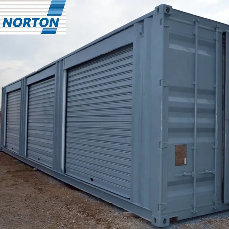 Self Storage Kontainer Logam Manual Roll Rolling Door