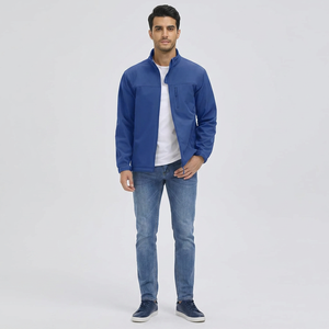 Finer Threads <b>Men's</b> Waterproof <b>Canvas</b> <b>Jacket</b> with Hood Stand Collar Zipper Closure-Solid Color Thick Fabric Autumn Fashion - Product Image 1