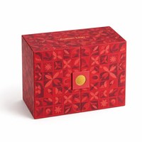 Boîte cadeau recyclable, artisanale, rigide, de luxe, calendrier de l'avent avec petits tiroirs, logo personnalisé, vente en gros, OEM, ODM