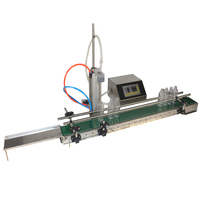Boquillas individuales portátiles Control numérico Automático Químico Vino Vinagre Agua Líquido Embotellado Máquinas de llenado con transportador