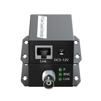 Extensor EoC 500M, Adaptador Ethernet sobre Coaxial de 10/100 Mbps, Funciona con Cámaras IP, Kit de Transmisión Plug-and-Play