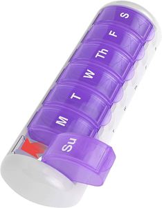 Hot Sale Weekly Pill Box Plastic PP <b>7</b> Compartment Pill Holder for Vitamins, <b>Tablets</b> & Supplements Pill Case - Product Image 1