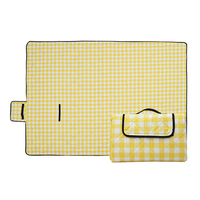 E-RIKE vente chaude imperméable tapis de pique-nique Polyester Camping tapis de plage Durable sans sable lavable Camping tapis de pique-nique avec poignée