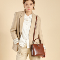 Sac seau en cuir personnalisé, cuir pleine fleur, vintage, minimaliste, décontracté, pour femme, OEM, marque privée, fermeture éclair, durable